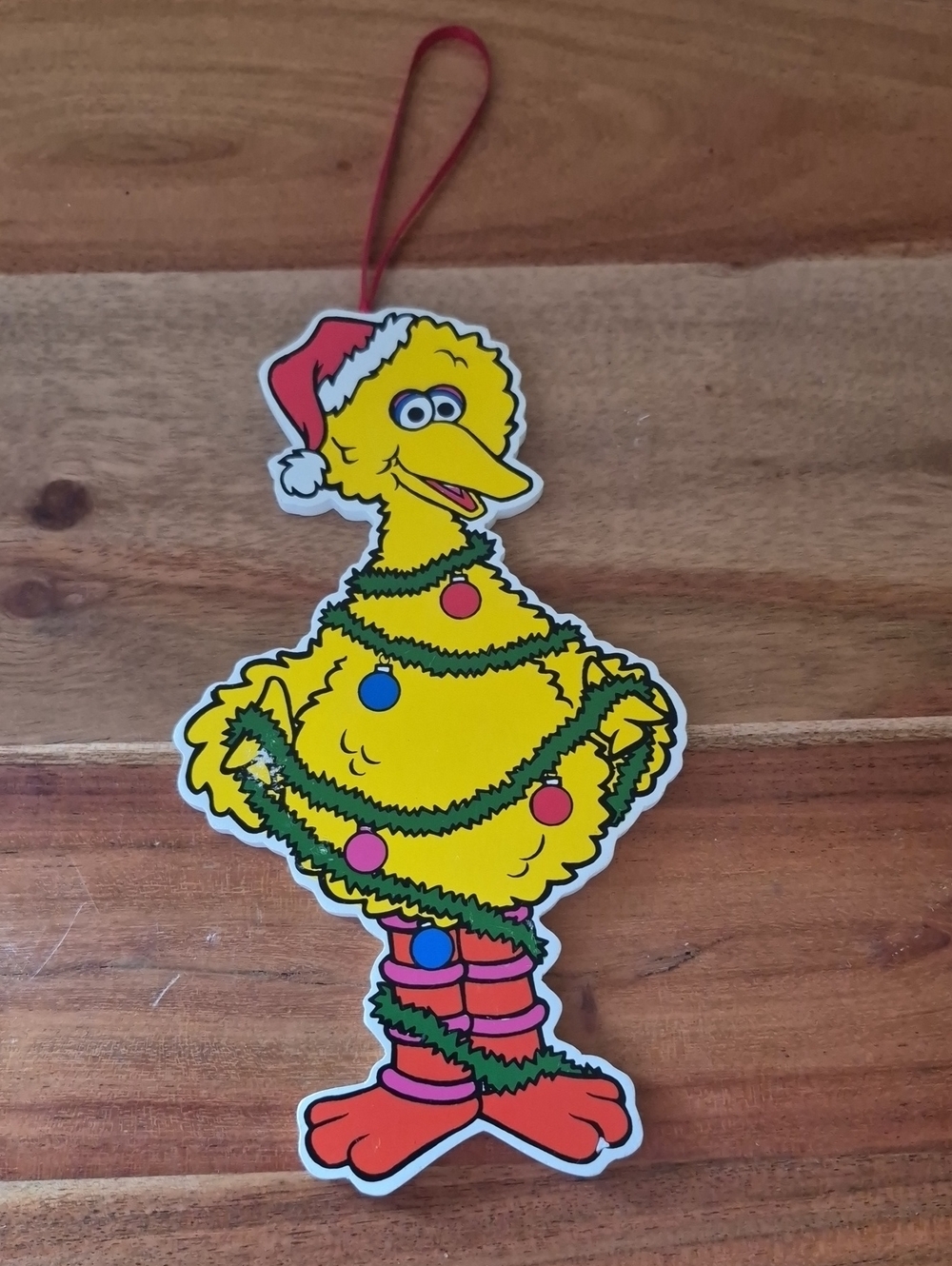 7" Wooden Big Bird Christmas Ornament - Kurt Adler / Jim Henson